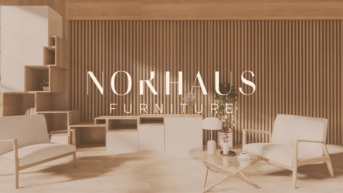 Scandinavian sectional sofa displayed at the Norhaus Rancho Cordova showroom